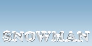 ブラシで雪を表現する