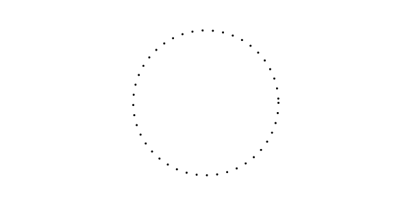 点線の正円を作る