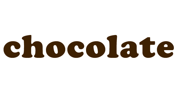 チョコレート文字の土台を配置