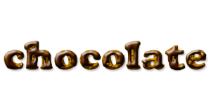 チョコレートクッキーのような文字を作る