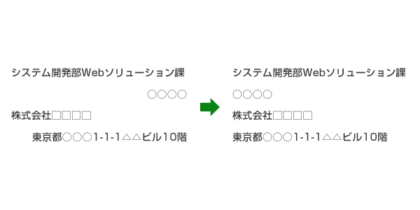 整列を意識したレイアウト